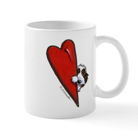 CafePress - PBGV Lover Mug - 11 oz Ceramic Mug - Novelty Coffee Tea Cup