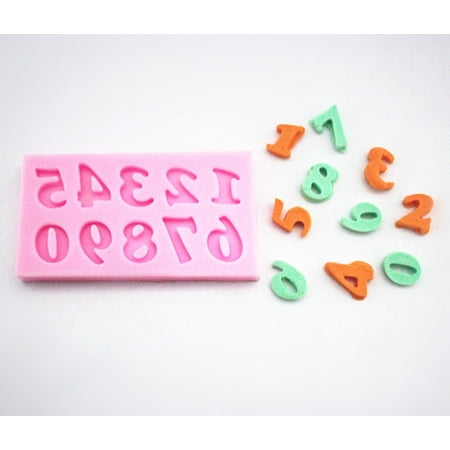 

Hi.FANCY Silicone Arabic Numerals Baking Mold Sugar Fondant Clay Hand Soap Mould Cake Decorating Mold