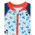 thumbnail image 3 of Mickey Mouse Baby Boy Swim One Piece Rash Guard, Sizes 0-12M, 3 of 3