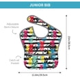 thumbnail image 2 of Bingfone Mess-Proof Baby Bib - Waterproof Bib for Baby Boy or Girl with Food Catcher Pocket, Unisex-Trendy Colorful Pineapples 1, 2 of 6
