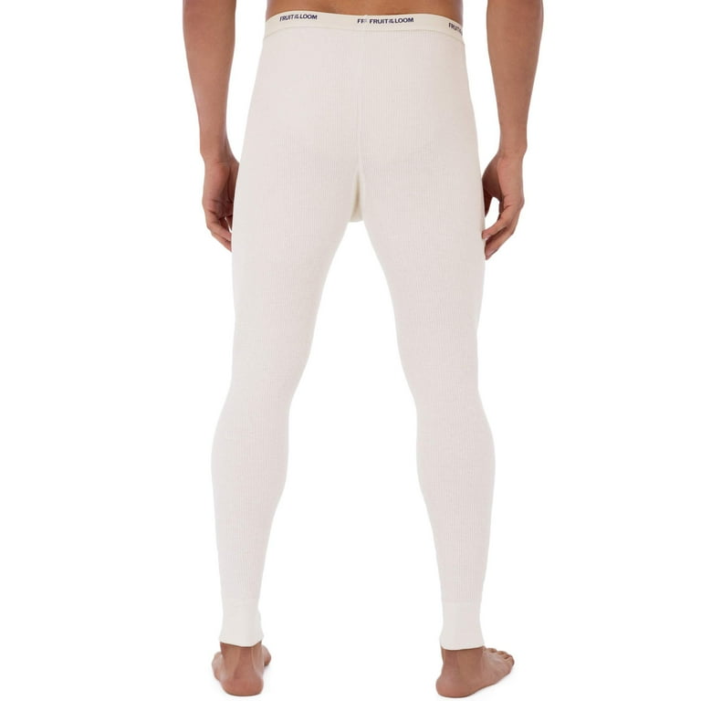 fruit of the loom men s big and tall classics midweight waffle thermal underwear bottoms natural 4x large Walmart