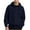Navy, variant on Fmbrln Mens Full Zip Up Fleece Hoodies Casual Long Sleeve Solid Color Hooded Sweatshirts Loose Comfy Workout Athletic Coat with Pockets Khaki XL