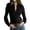 Black, variant on Women'S Tops, Tees & Blouses Gsakboxl Women's New Arrival Long Sleeve Suede Button Down Shirt With Pocket Soft Velvet Texture Casual Blouse Fashion Daily Wear Top For All Seasons Womens Tops