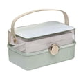 thumbnail image 5 of TOOYFUL Makeup Train Case Portable Makeup Bag Gift Beauty Tool Multifunctional Beauty Cosmetic Box Vanity Case for Toiletry Cosmetics green, 5 of 10