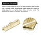 thumbnail image 5 of 30uds Cinta Extremo Engarce Abrazaderas, 25mm Raya Textura Cobre Pellizco Cordón Extremo Cierres para Bricolaje Artesanías Fabricación, Dorado Tono, 5 of 7