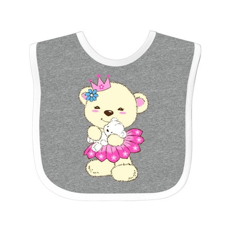 

Inktastic Princess Bear Gift Baby Girl Bib