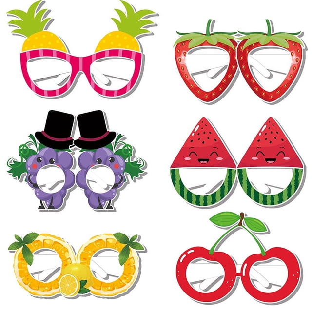 Vasos de papel con forma de sirena y frutas para fiestas de verano, decoración infantil, accesorios fotográficos para fiestas de festivales