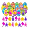 thumbnail image 2 of 24 huevos de Pascua rellenos de animales con pinchos, coloridos y decorativos, para rellenar cestas de Pascua, recuerdo de fiesta para niños, niñas y, 2 of 8
