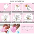 thumbnail image 4 of Menstrual Cup Reusable Period Cup Alternative to Tampon and Pad Medical Grade Silicone Cups Menstrual Disc is Hypoallergenic BPA Free Plastic Free Phthalate Free( Presented Travel Storage Cup), 4 of 5