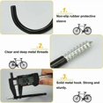 thumbnail image 2 of 10-Pack Bike Hooks Bicycle Storage Hooks Large Capacity Bike Hooks Bike Hook Set - Black - Suitable for Wall or Ceiling Mounting, 2 of 3
