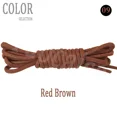 thumbnail image 1 of Lacets Ronds Solides en Coton Ciré Lacets en Polyester Durables Lacets de Chaussures Oxford Lacets de Bottes Lacets en Cuir Imperméables 11 Couleurs 9 Rouge Brun 90cm, 1 of 6