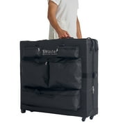 Master Massage Universal Wheeled Table Carry Case Bag With 4 Wheels for Massage Table With 5 Pockets, Black