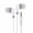 White, variant on Fmnung Wired 3.5mm In-Ear Headphones, Noise Cancelling Earbuds with Colorful Design, Lightweight Earphones for Mobile, Tablet, Laptop, and Gaming, Ergonomic Fit Comfortable