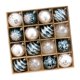 thumbnail image 5 of 16 piezas de adornos de bolas navideñas colgantes para manualidades, regalos de fiesta decorativos azul blanco, 5 of 9