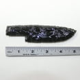 thumbnail image 4 of 1 Obsidian Ornamental Knife Blade  #2724  Mountain Man Knife, 4 of 4