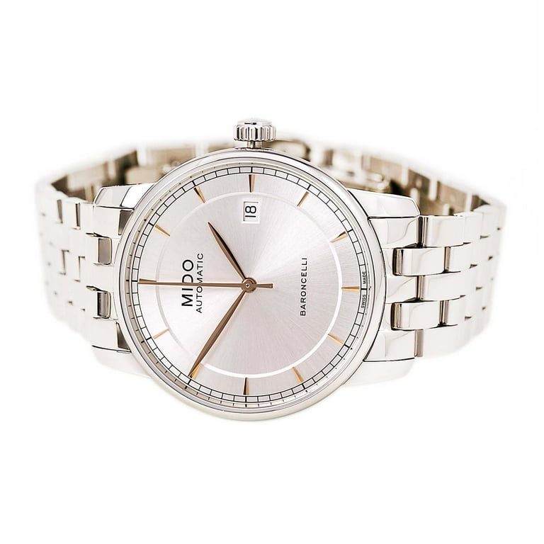 Mido Baroncelli II Automatic Silver Dial Mens Watch M86004101