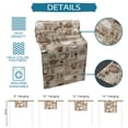 thumbnail image 7 of Table Runner Dresser Scarves 70 Inch Long, Steaming Aromatic Coffee Drinks Linen Dining Table Runners Cocoa Bean and Quote on Khaki Tabletop Scarf for Wedding Holiday Party Kitchen, 7 of 7