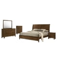 thumbnail image 2 of New Classic Furniture Ballard 5-Piece Wood King Bedroom Set w Chest in Walnut, 2 of 20