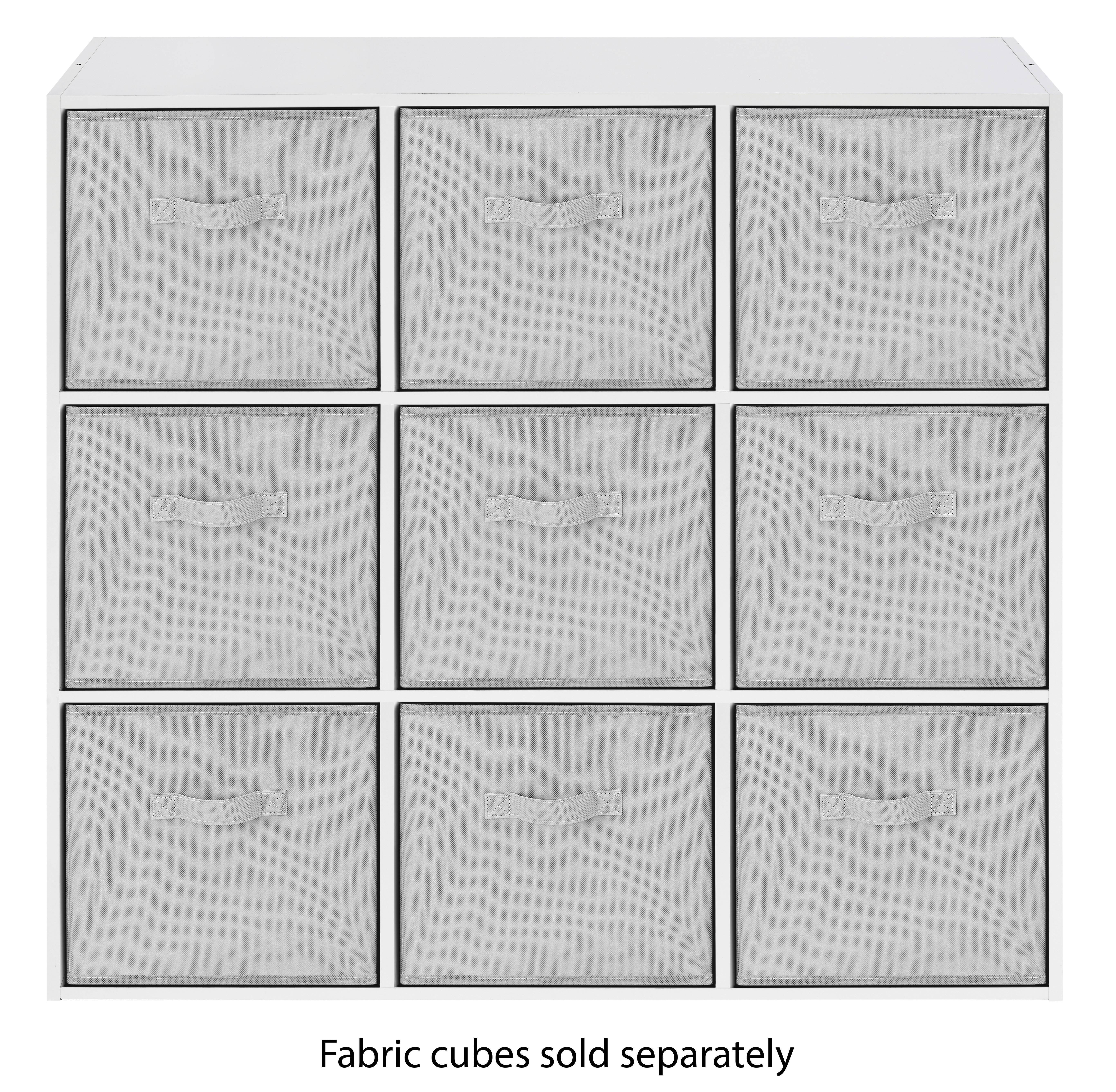 Whitmor Cube Organizer Bookcase - 9 Section - White - Adult Use