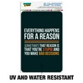 thumbnail image 2 of Everything Happens For a Reason Sometimes That Reason Is That You're Stupid and You Make Bad Decisions Home Business Office Sign, 2 of 6