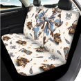 thumbnail image 3 of KUIFORTI Cow Bow Car Seat Full Set Breathable 14 Pieces Front Rear Seat Covers with Seat Belt Pads Suitable for Cars, SUV and Trucks Durable Elastic Fabrics Washable Non Slip, 3 of 7