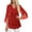 Red plus size sequin blouse a1, variant on Women Plus Size V Neck 3/4 Sleeve Sequins Blouse Fall Winter Dressy Casual Flowy Tunic Tops Elegant Party Work Fashion Clothes, Red 4XL