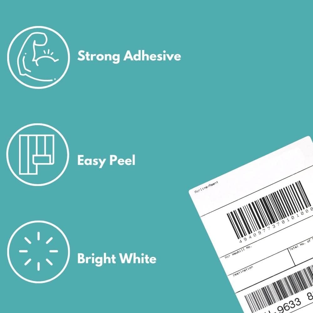 MMBM 30-Up Labels, 1000 Pages, White, 1 x 2.625 Inch, Address and All Purpose Sticker Labels for Laser or Inkjet Printers