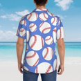 thumbnail image 5 of Men's Casual Linen Button Down Shirt Short Sleeve Beach Shirt, 5 of 8