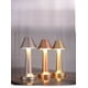 thumbnail image 4 of Lámpara de mesa con forma de mancuerna de hierro forjado, creativa, moderna, con borde, para dormitorio, con carga USB, táctil, luz de noche, 4 of 4