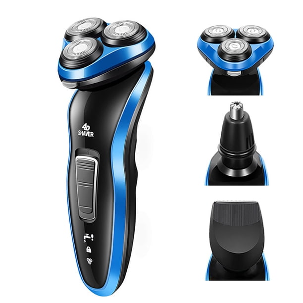 Tondeuse électrique 4 En 1 Clean - Pour Barbe, Nez, Oreilles, étanche Et Sans Fil