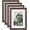 Brown, variant on 9x12 Picture Frames Set of 4, Made of Solid Wood Covered by Plexiglass 5x7 and 6x8 with Mat or 9x12 whitout Mat, for Table Top Display and Wall Mounting Photo Frame Rustic Blue