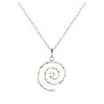 thumbnail image 6 of Handmade Jewelry by Dawn Hammered Spiral Sterling Silver Necklace and Earring Set – 20 Inch, 6 of 8