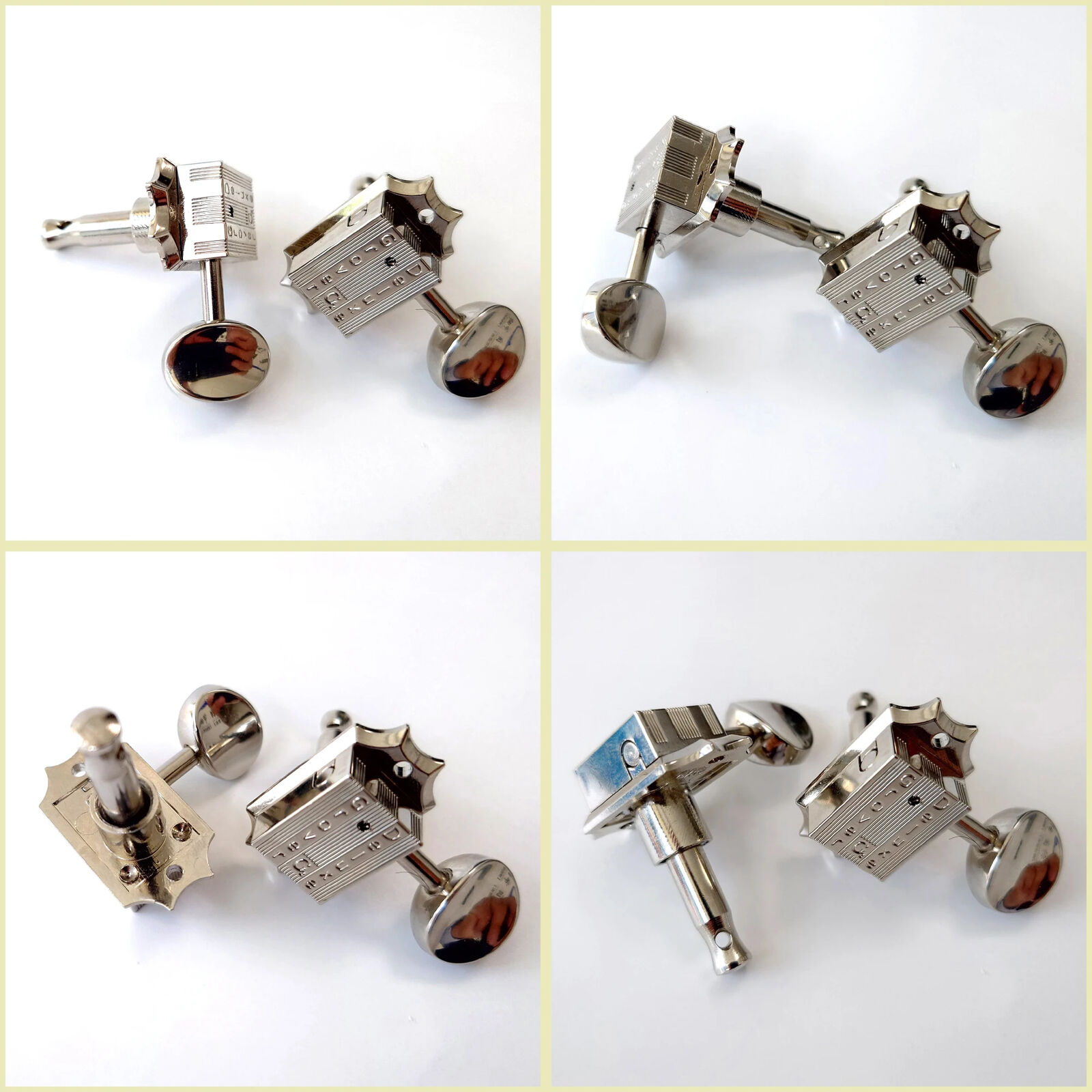 3L 3R Guitar Tuners 1 Set Deluxe Guitar Machine Heads Tuners Chrome