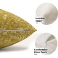 thumbnail image 3 of Yellow Lumbar Pillow Covers 12x20 Set of 2 Vintage Floral Botanical Print Spring Flower Plant Pattern Rectangle Decorative Throw Pillow Cases Outdoor Farmhouse Decor for Home Sofa Couch Bed, 3 of 6