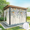 thumbnail image 6 of Outdoor Curtains for Patio Waterproof, Floral Eucalyptus Leaves Outdoor Privacy Panels Grommet, Daisy Summer Botanical Pastoral Blackout Outside Curtains for Porch/Cabana 54"x108", 2 Panels, 6 of 8