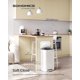 thumbnail image 2 of Bote de basura SONGMICS de acero inoxidable de 30 litros con tapa, color blanco nube, 2 of 6