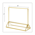 thumbnail image 3 of Support de Panneaux en Acrylique Transparent Horizontal Double Face pour Table de Mariage Numéros Restaurant, 3 of 5