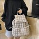 thumbnail image 3 of LHSHID Quilted Backpack for Women Lightweight Puffer Drawstring Padding Hiker Back Pack Travel Backpack College Gym Bag, 3 of 7