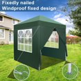 thumbnail image 1 of Carpa Emergente Zimtown con Dosel 6,5 x 6,5 Pies Impermeable Verde 4 Paredes Laterales, 1 of 7
