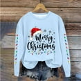 thumbnail image 2 of Enjoytime Womens Sweatshirt Christmas Printed Crewneck Pullover Sweatshirts Casual Lightweight Long Sleeve Tops 2025 Fall Winter Fashion Clothes, 2 of 4