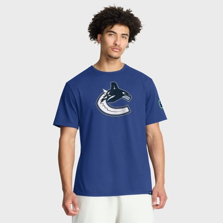 Men s Fanatics Blue Vancouver Canucks Hat Trick Legacy T-Shirt