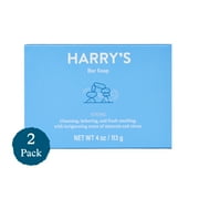 Harry's Men's Cleansing Bar Soap, Stone Scent, 4 oz, 2 Pack