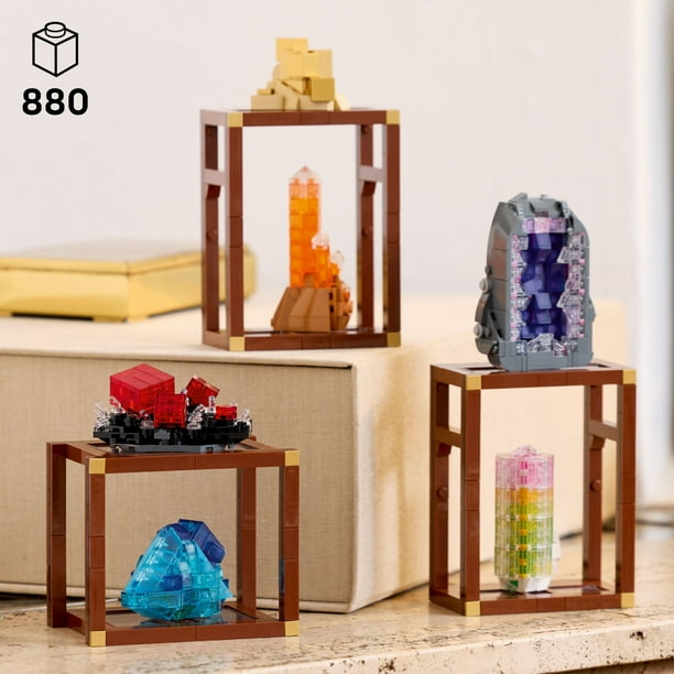 フォトフレーム 3客セット LEGO Ideas Mineral Collection Building Set for Adults, Ages 18+