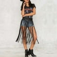 thumbnail image 4 of Yokua Womens High Waist Faux Leather Tassels Skirt for Body Harness Punk Party Clubwea, 4 of 20