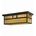 thumbnail image 7 of Meyda Tiffany 130112 Hyde Park Double Bar Mission 2 Light 22" Wide Flush Mount Ceiling, 7 of 7
