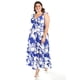 thumbnail image 5 of Vestido Largo Con Escote y Nudo Roman Fashion Talla Extra Azul Rey 38, 5 of 6