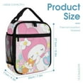 thumbnail image 4 of Kuromi And My Melody Lunch Bag, Insulated Lunch Bag for Women Men Lunch Box Container Bag Reusable Lunch Tote Bag for Office, Work, Beach, Travel, Picnic, 4 of 7