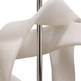 thumbnail image 3 of Jamie Young Co Intertwined Modern Table Lamp with Drum Shade in Off White Linen, 3 of 4