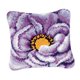 thumbnail image 1 of Kits de bordado con gancho de pestillo de flores decorativas de 43 x 43 cm para funda de cojín Flor Purpura, 1 of 8