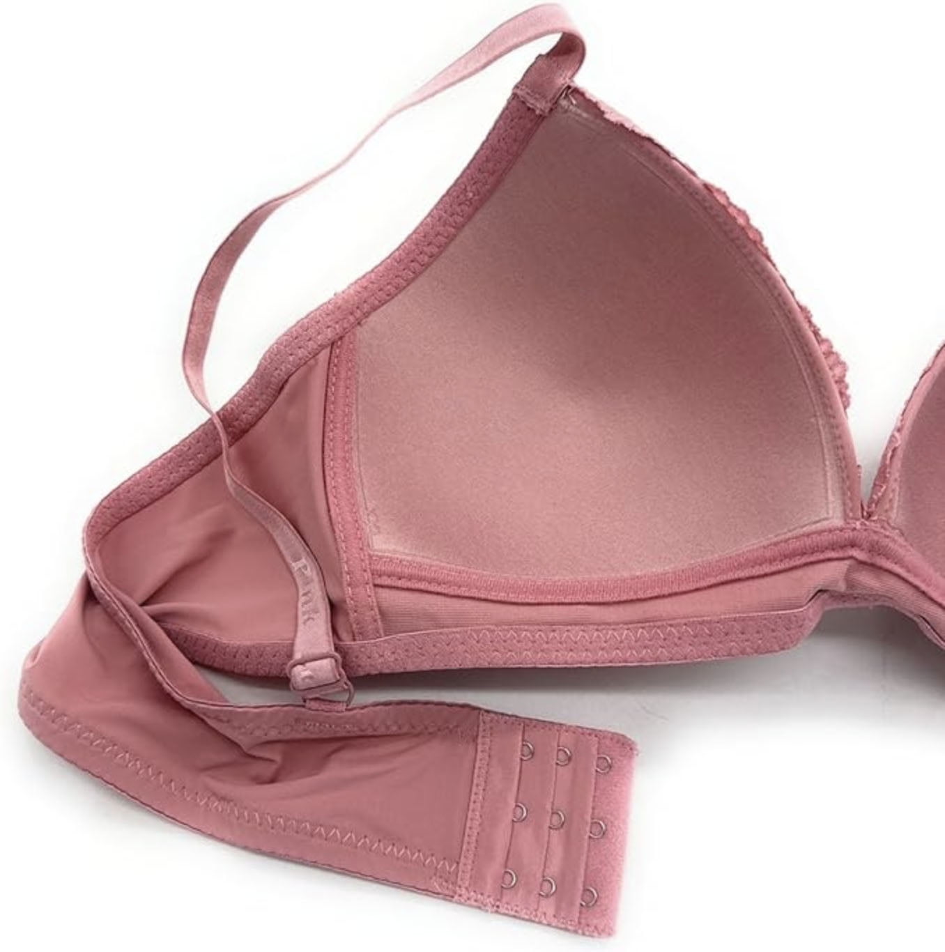 Iheyi 6 Pieces No Wire Full Cup Plain/Lace Light Padded Wire Free Bra A/B/C (34C)